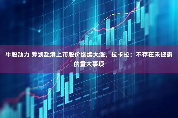 牛股动力 筹划赴港上市股价继续大涨，拉卡拉：不存在未披露的重大事项