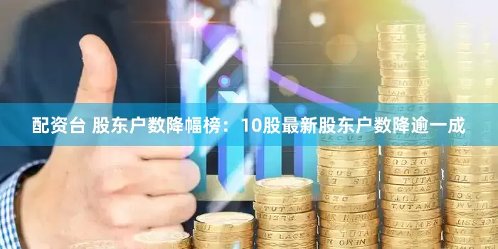 配资台 股东户数降幅榜：10股最新股东户数降逾一成