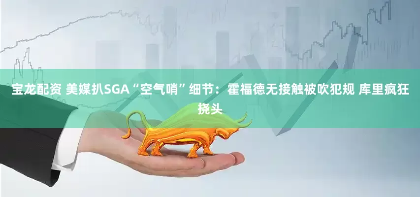 宝龙配资 美媒扒SGA“空气哨”细节：霍福德无接触被吹犯规 库里疯狂挠头